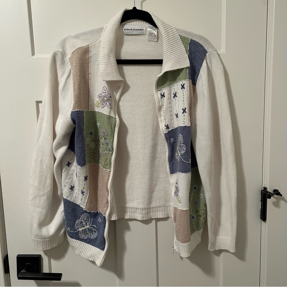 Alfred Dunner Butterfly Cardigan